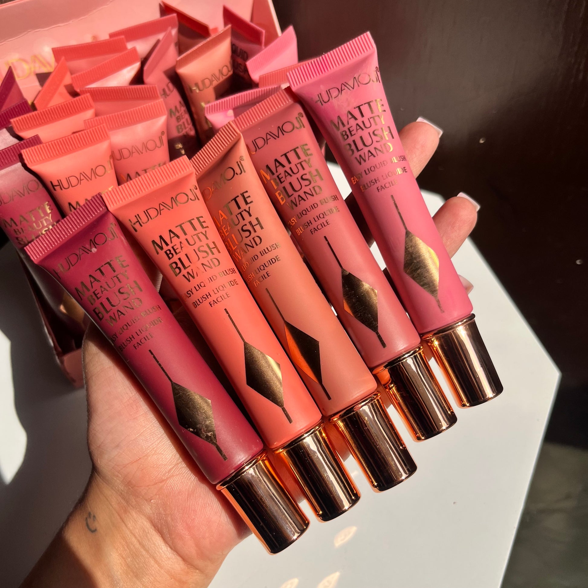 HudaMoji Cream Blush |Highly pigmented Blush| Waterproof blush | Sweat proof Blush |cream blush | Highly pigmented Blush |Available in 06 Different Shades |100% Original product Guarantee |HudaMoji blush |Cream blush |HudaMoji Cream tube blush | blush