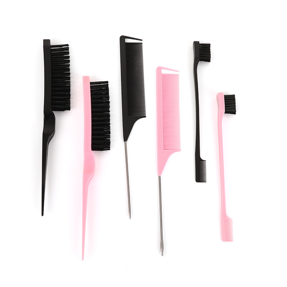 Bristle Slick Back Hair Brush for Sleek Ponytail Bun & Smoothing Baby Hairs, Flyaways, Edge Control - Backcombing & Teasing