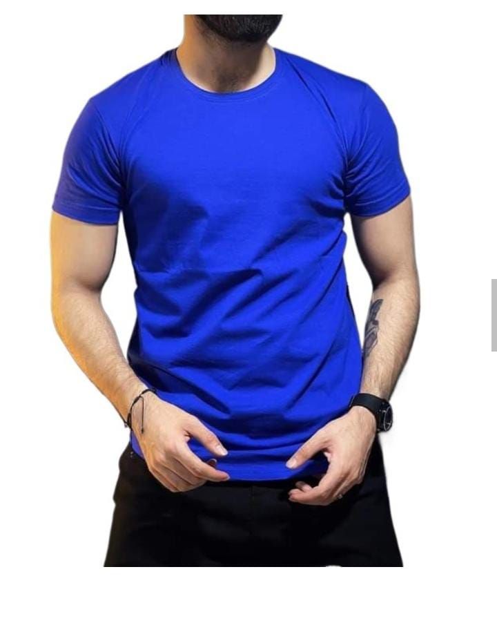 Royal Blue Half Sleeves T-Shirt For Mans