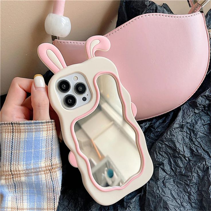 Cute Cartoon Rabbit Luxury Soft TPU Case for IPH 11 to 17 PM | Shockproof Protective Cover | Camera Lens Protection