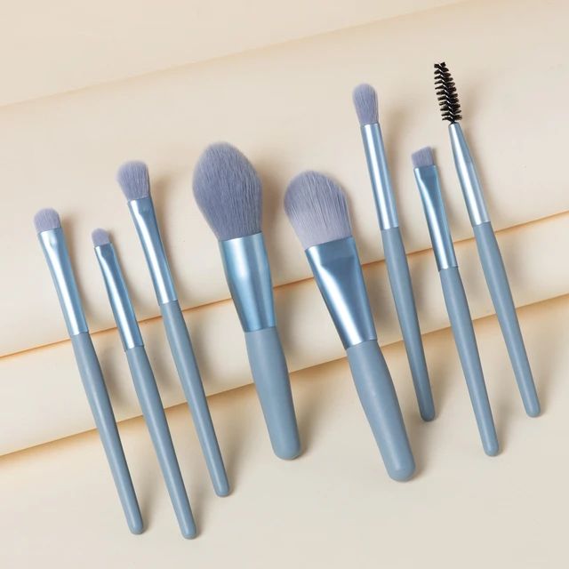 8 Mini Makeup Brush Set Macarons Eye Shadow Brush Portable Makeup Kit Makeup Brush Set Beauty Tool
