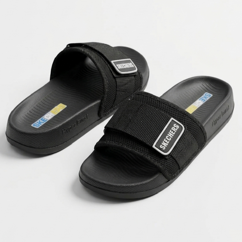 Skechers Mens EVA Pillow Slippers for Mens Soft & Comfortable EVA Slides & Sandals for Mens
