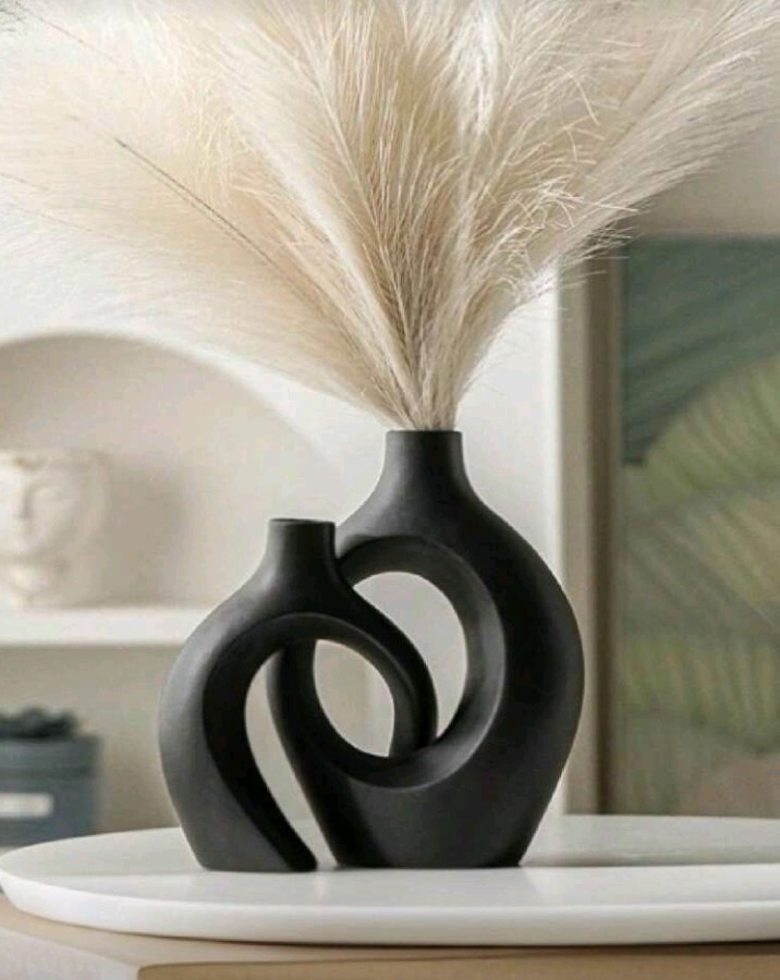 Set of 2 Vase  l Couple vase l mini flower beautiful concrete vase