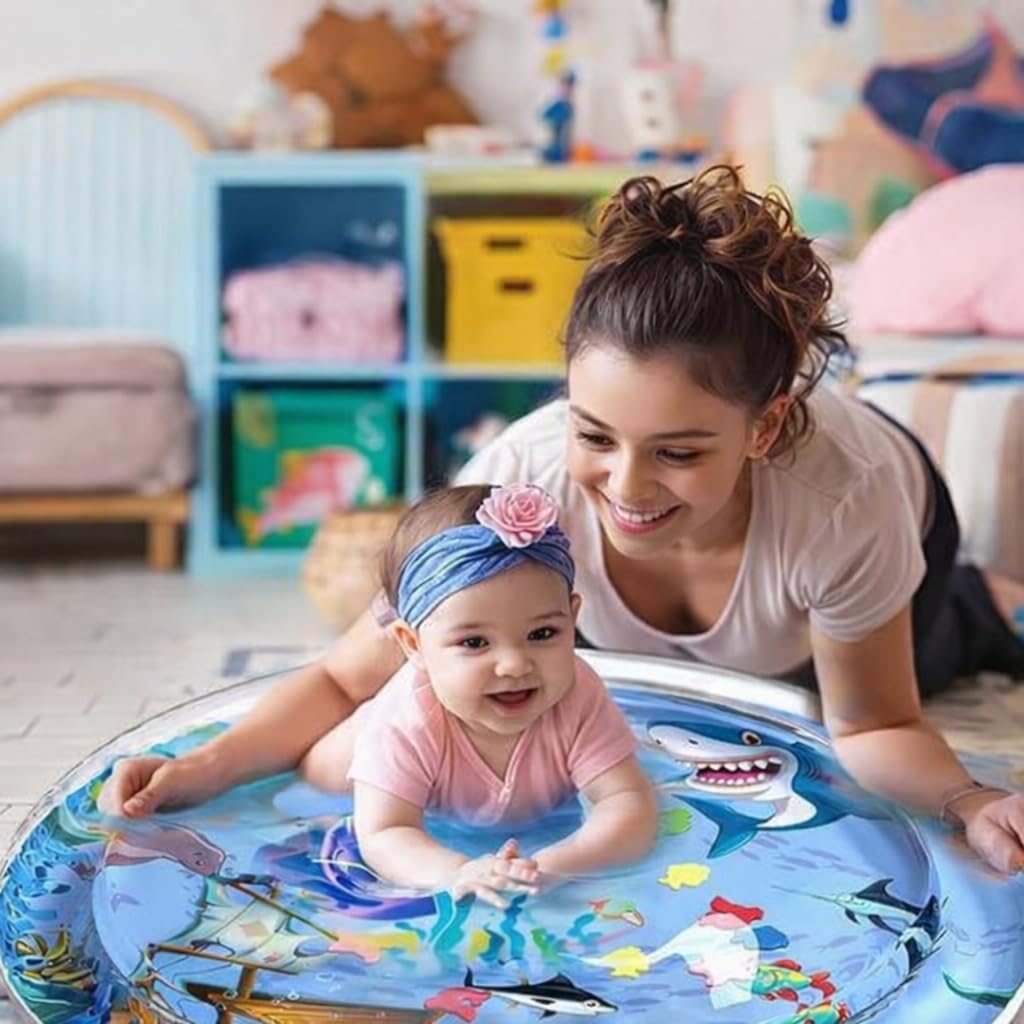 Baby Water Play Mat for T Copy message Fun Sensory Activity Toy for Infants & Toddlers