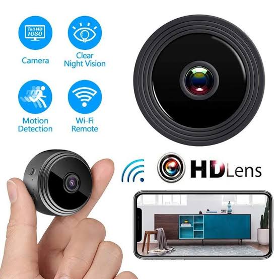 A9 Mini WiFi Camera HD 1080P | Rechargeable stand by only ( 2-3 hours ) Wireless Home Security Camera | Night Vision | Motion Detection | Magnetic 360° Camera | Mobile App Remote View | Voice Recording Supported