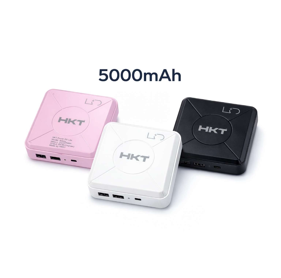 5000mah-Portable Power Bank, Usb Port,Input and Output Fast Charge