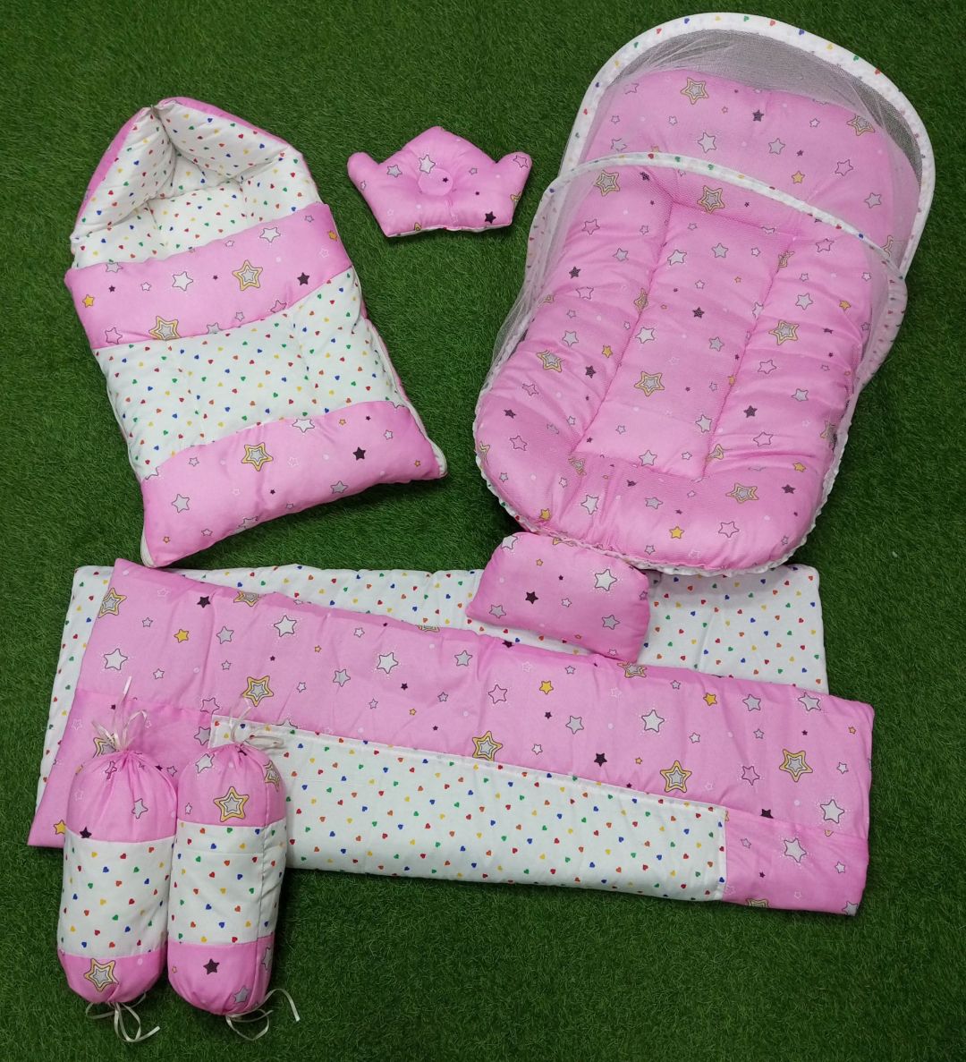 7Pcs Baby Bedding Set Super Soft High Quality Compete Newborn Bistar