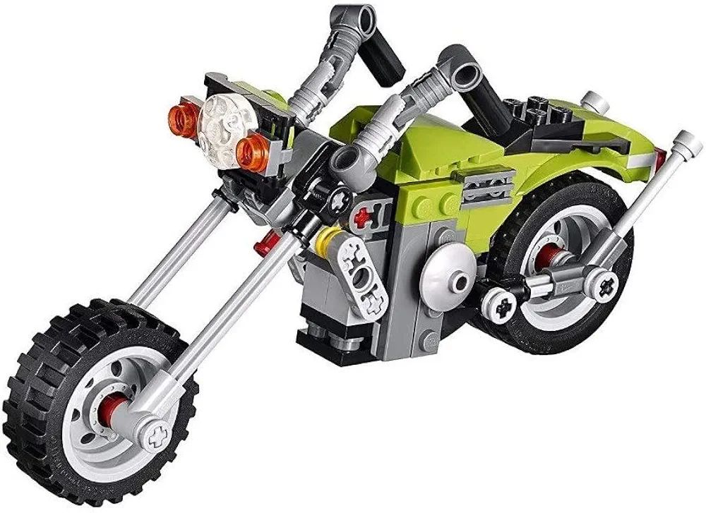 Architect 3In1 Harley Cruiser Motorcycle Building Block Brick Diy Bike Block Toy Model Mini Blocks Assembled Children'S Building Blocks Educational Toys|Multicolor