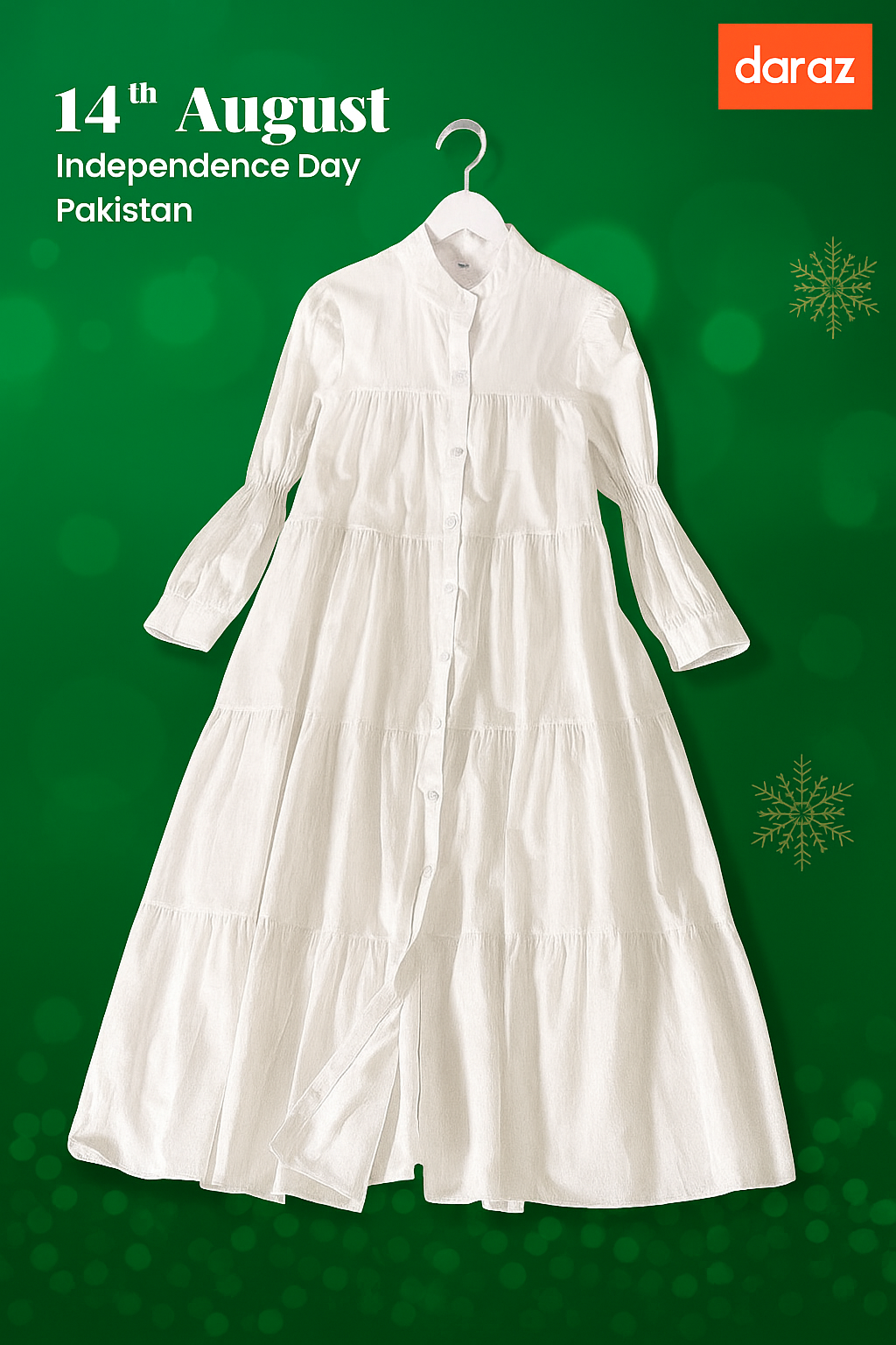 Paristaan Trending Panel Style Long Cotton Frock for Women & Girls – Summer 2025 Collection | 14th August Independence Day Special Edition | Lightweight & Stylish Casual Wear