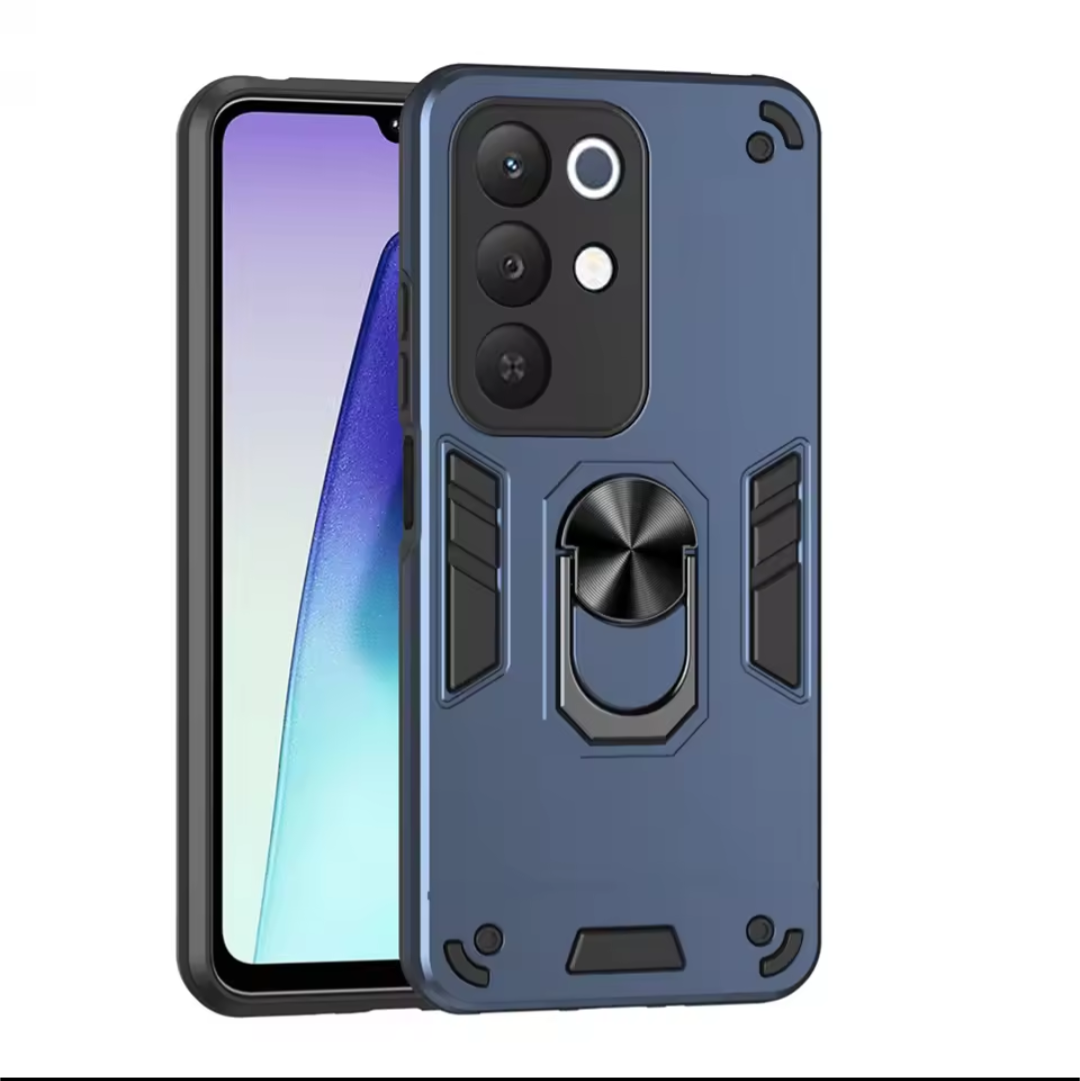 Realme C85 Phone Cover TPU Hard Ring Car Ring Bracket Shockproof Back Cover