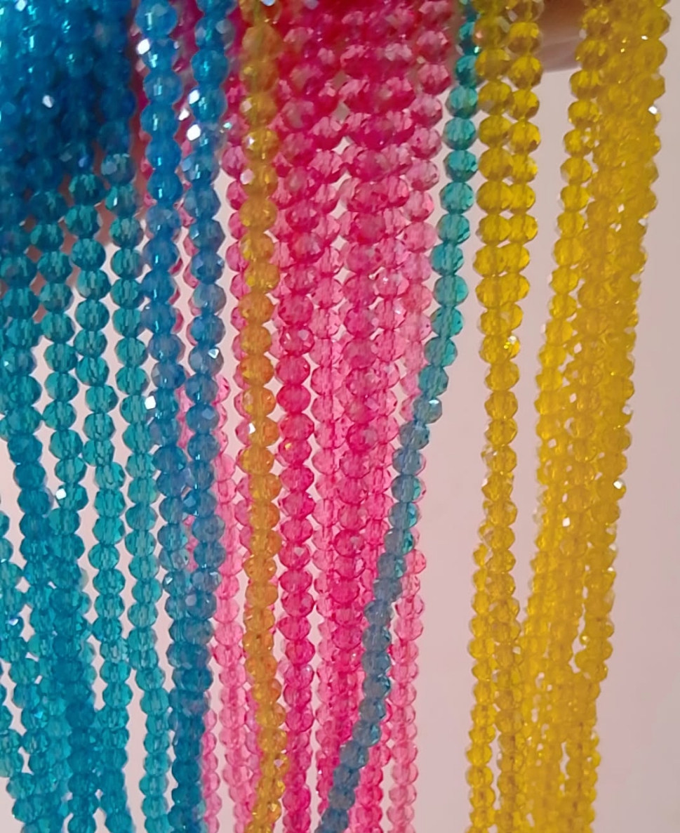 4mm Crystal Beads for Jewelry Making – Sparkling Glass Beads for DIY Crafts