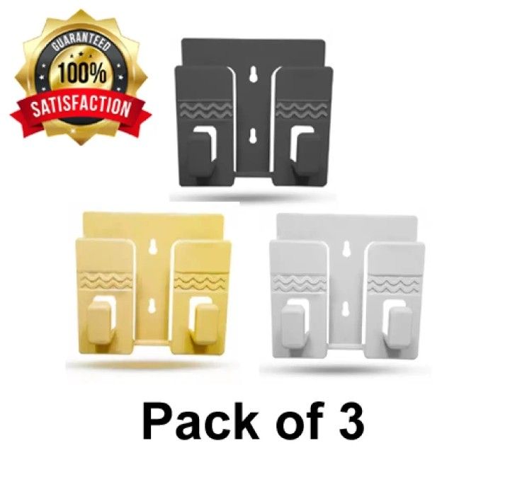 Pack of 3 Wall Mounted Universal Mobile Phone Holder for Charging price in Pakistan