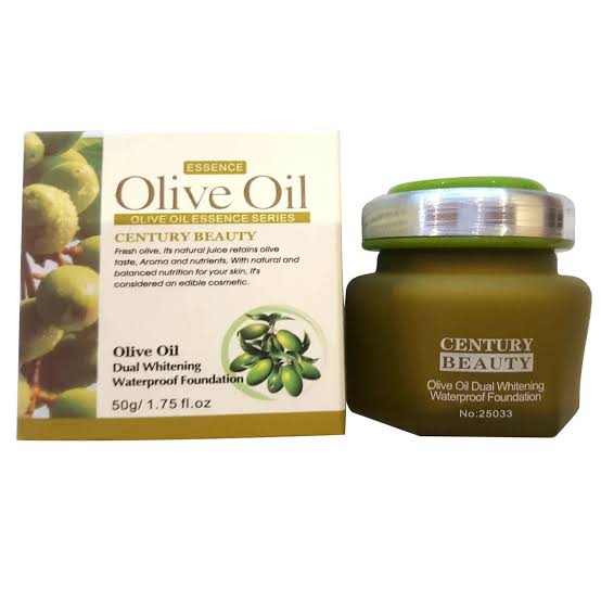 CENTURY BEAUTY Olive oil plus vitamin c WATERPROOF WHITENING FOUNDATION 50g