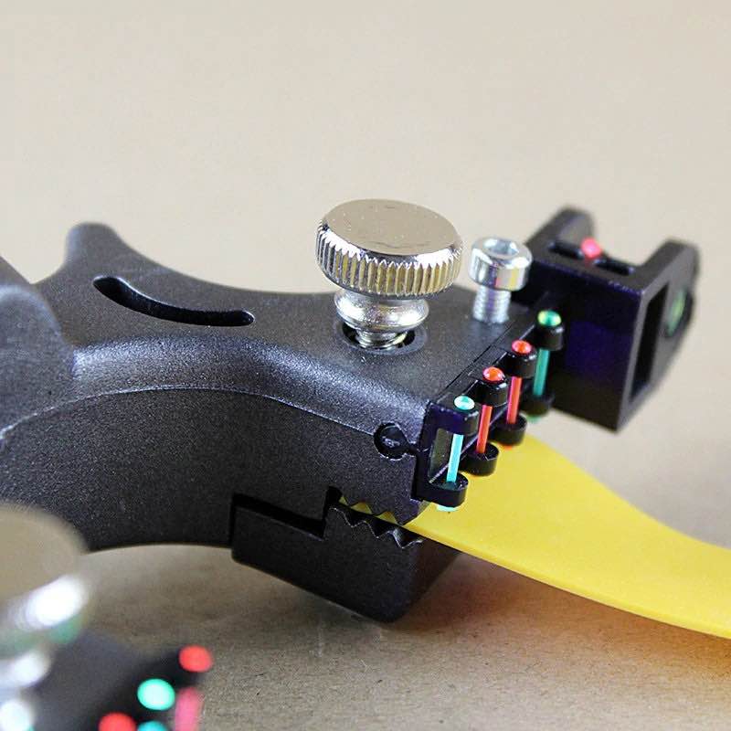 Metal Target Practice Launcher with Laser Pointer High Power Elastic Rubber Band Outdoor Sporting Activity Precision Aim Training Tool