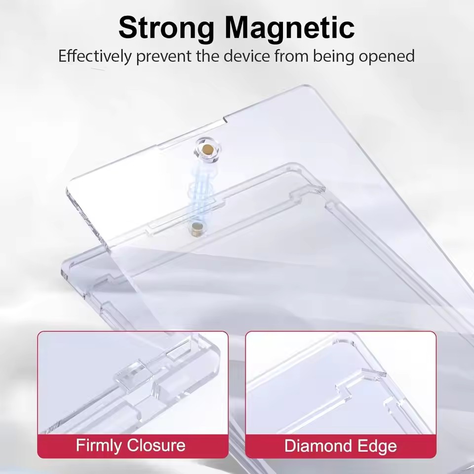 Magnetic Card Holder Support Set Protectors Hard Plastic Sleeves Trading Display Case For Pokemon Baseball Sports