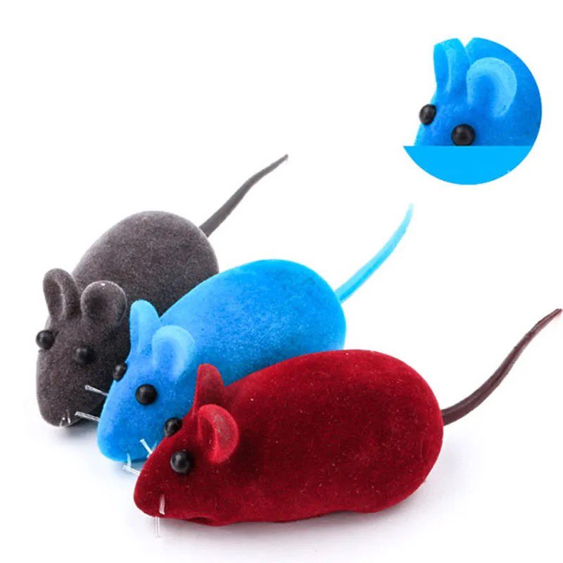 Interactive Plush Rubber Mouse Pet Cat Toys