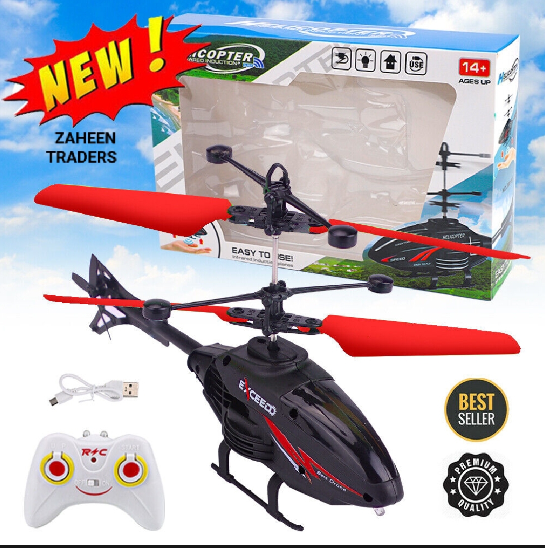 Remote Control Helicopter Cool Electric Airplane Toys for Kids RC Helicopter with LED Toys for Boys and Girls
