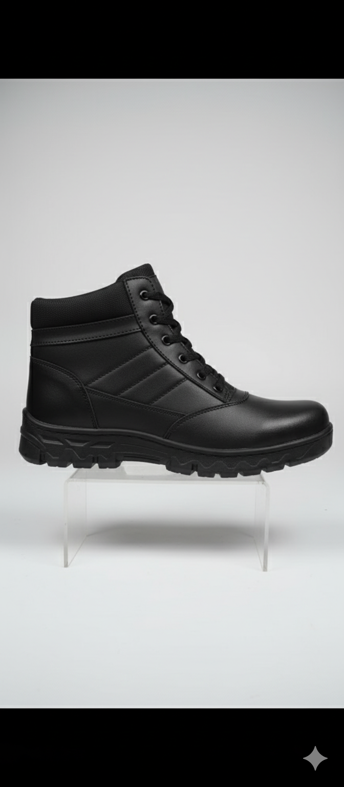Men's Black Shoes, formal , casual sober , Style , Simple Fashion.unisex Article for Male, Female both, Combat SWAT Low Hight / low ankle Boots
