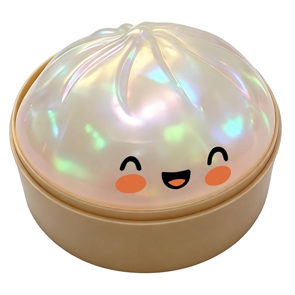 Cute Crystal Steamer Dumpling Bun Slow Rising Squishy Stress Ball Pinch Simulation Steamed Bread Fidget squeeze Toy Relax 