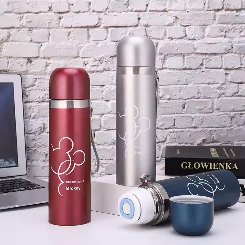 Cartoon Mouse Kids Vacuum Flask
