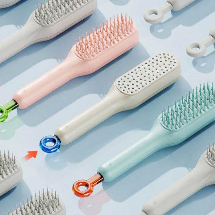 Telescopic Self Cleaning Hair Brush | Detangling Hair Comb | Retractable Hair Brush | Portable Hair Brush for Women & Girls