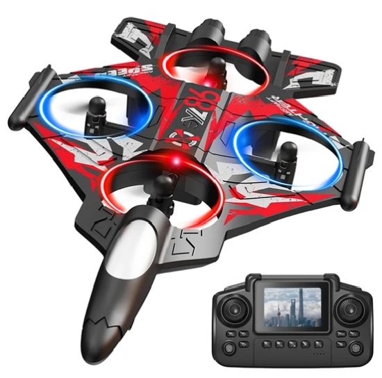 Fighter Jet Remote Control Airplane Toy for Kids | RC Fighter Jet Plane with Lights & Long Range | 360 Flip Stunt Roll & Rechargeable Remote Control Aircraft
