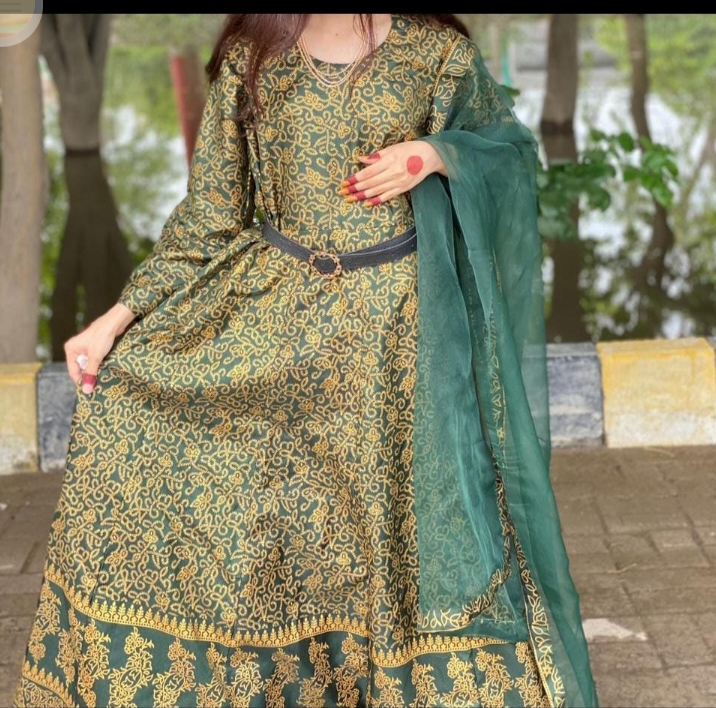New Stylish Collection Stitched 3pc kataan Maxi Dress for women and Young Girls