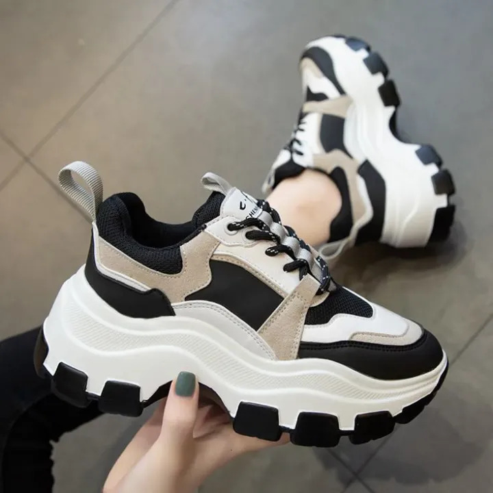 Girls Trendy Platform Sneakers | Modern Chunky Sole Shoes | Fashionable Casual Footwear