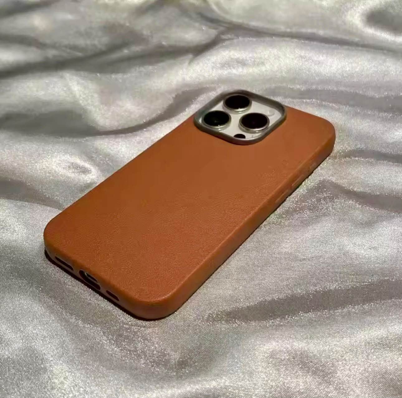New Luxury Leather Case With Camera Lens Protection Technology