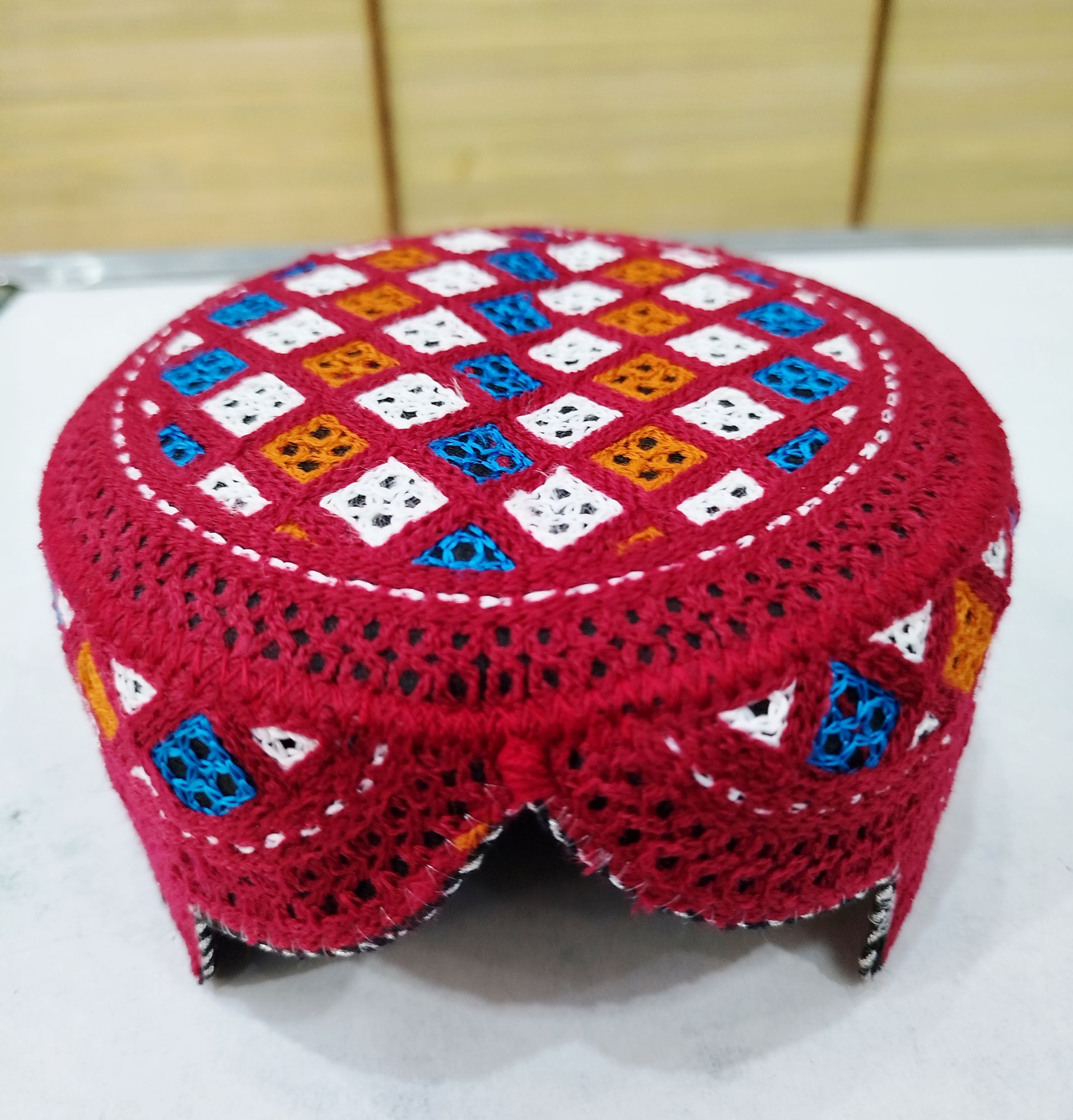 Kids Sindhi Topi/ Sindhi Cap -Traditional Embroidered Topi For Boy (2- 6 Years) Light Weight and Comfortable