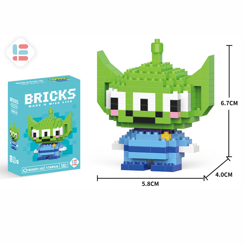 Cartoon Character Building Blocks Set - LiLo Stitch Winnie the Pooh Alien Tigger Toy Creative  Model Kit