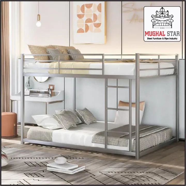 Twin Bunk Bed, Bunk Bed, 2 Story Bunk Bed, Mughal Star Steel Furniture(Customized)