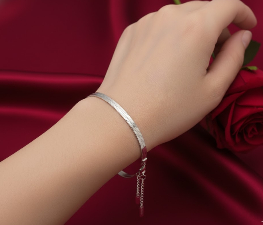 1 Pc Anklet And Bracelet 2 In One Used Golden Snack Chain Stainless Steel For Women Jewellery