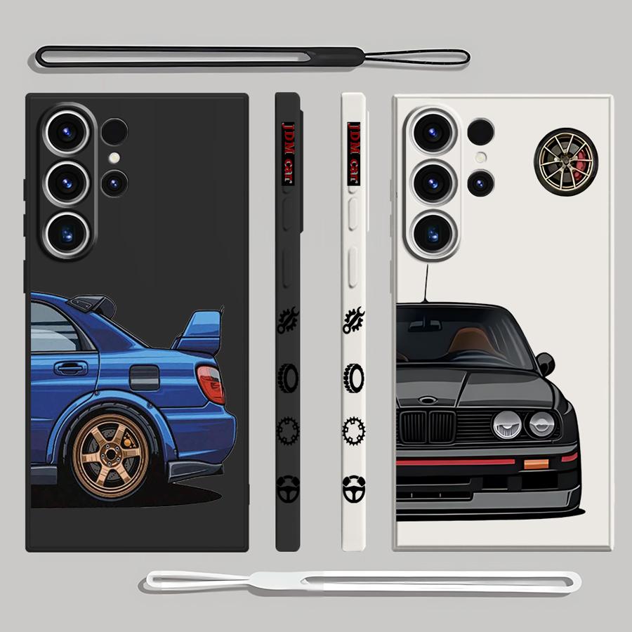 Japan JDM Sports Cars Case for   S25 S24 Ultra S21 Plus S22 S23 Ultra 5G S20 FE Note 20 10 S10 Plus Silicon Cover