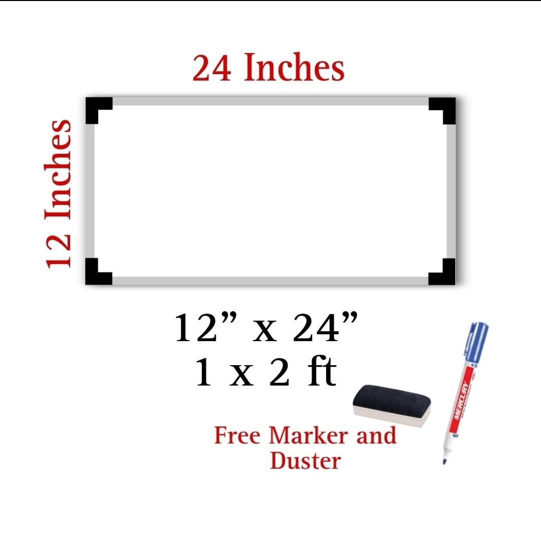 Art Diaries Erasable Whiteboard 12 x 24 inches (1 x ft