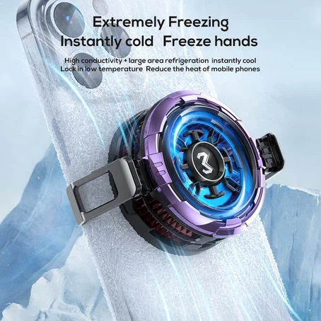 NEW MEMO CX08 PRO Mobile Phone Cooler | 9V 2A Frozen Semiconductor Cooling Fan with Magnetic Back Clip, Radiator Heat Sink for Gaming & PUBG"
