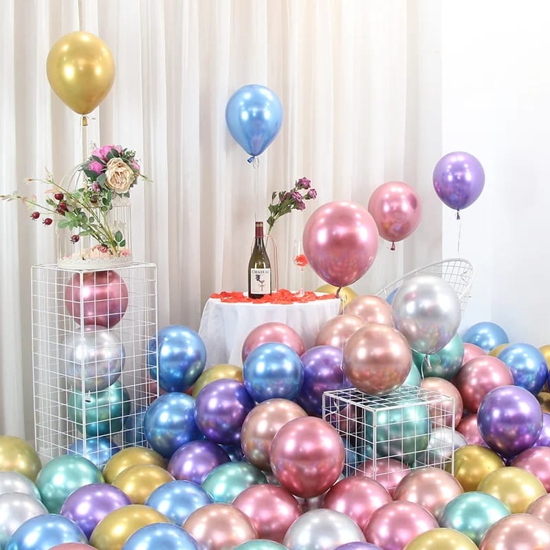 Metallic Party Balloons Pack of 20