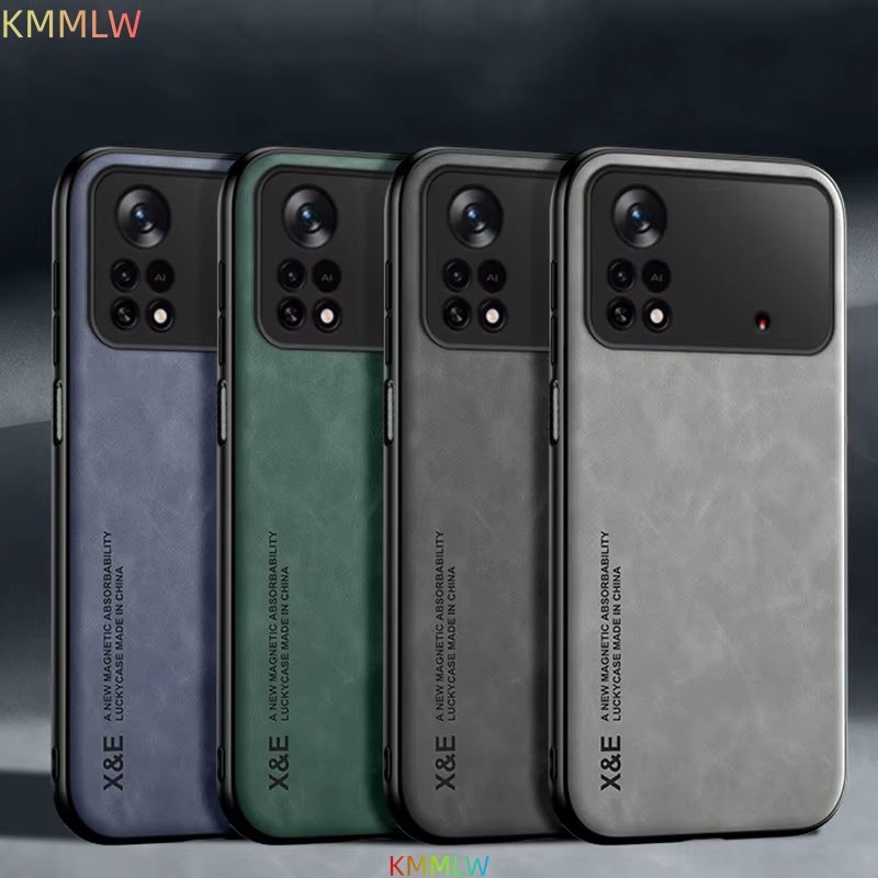 For  Mi POCO X3 X4 X5 Pro NFC M4 M3 Pro M5 F5 F3 F4 GT X3 X4GT X2 F2 Pro Case Magnetic Sheepskin Luxury Leather Cover