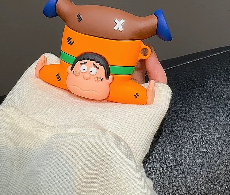 3D cartoon character Gian Takeshi silicon case for Airpods pro & pro 2