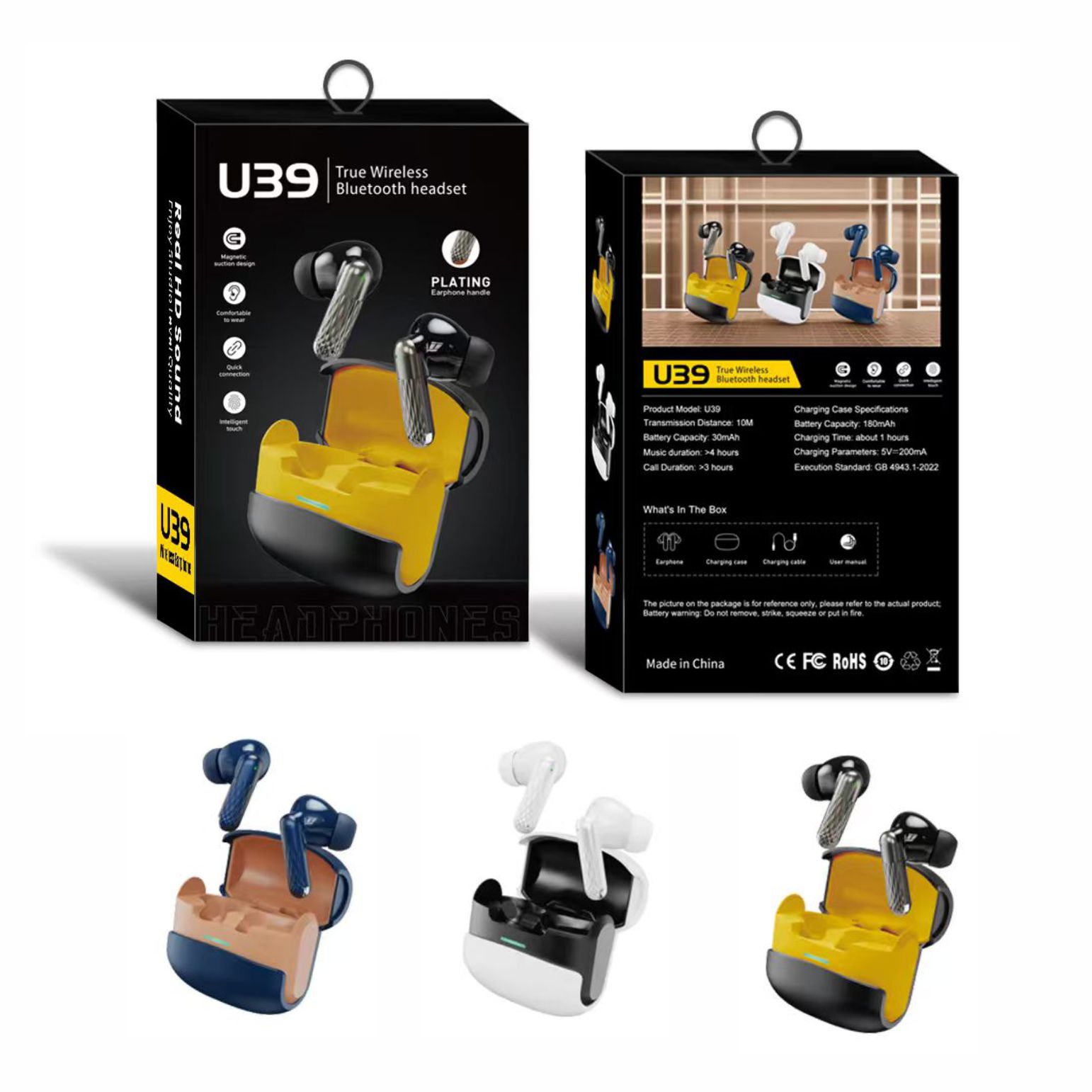 Original Universal Bluetooth Hands free with mic support All Smart Phones Best Quality Wireless headphones wireless Earphones