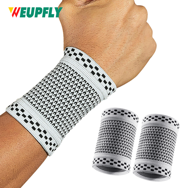 2PCS Compression Wrist Sleeve Compression Wrist Brace Wrist Supports for Men and Women Tennis, Sport, Fitness