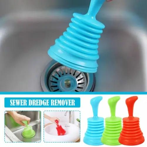 Heavy Duty Sink & Drain Plunger | 9-Inch Handle, 4-Inch Cup For Kitchen, Shower & Floor Drains