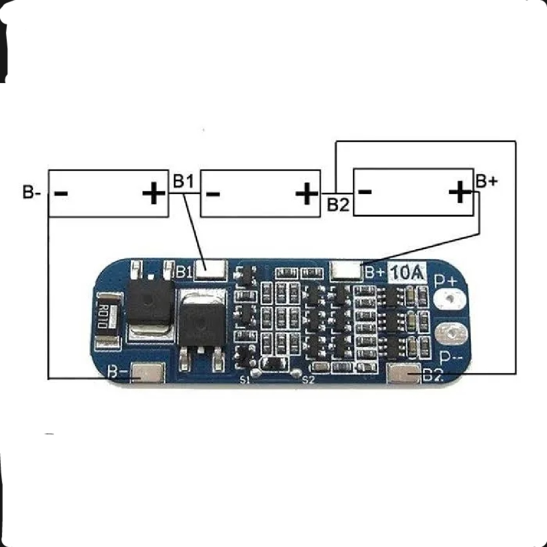 Hx-3s-1 Lithium Battery 3s 12v 10a Charge Protection Board Bms Pcm For 18650 Li-ion Cells Charging