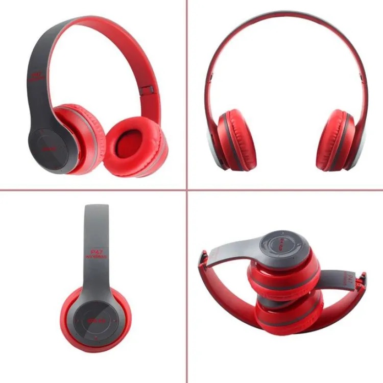 Special Edition P47 Headphone with Pop Window Over The Ear Wireless Bluetooth Headphone Support Sd Card use