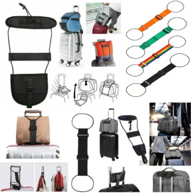 Bag Bungee Luggage Strap Backpack Carrier Strap Outdoor Travel Luggage Suitcase Belt Adjustable Bag Bungee Strap