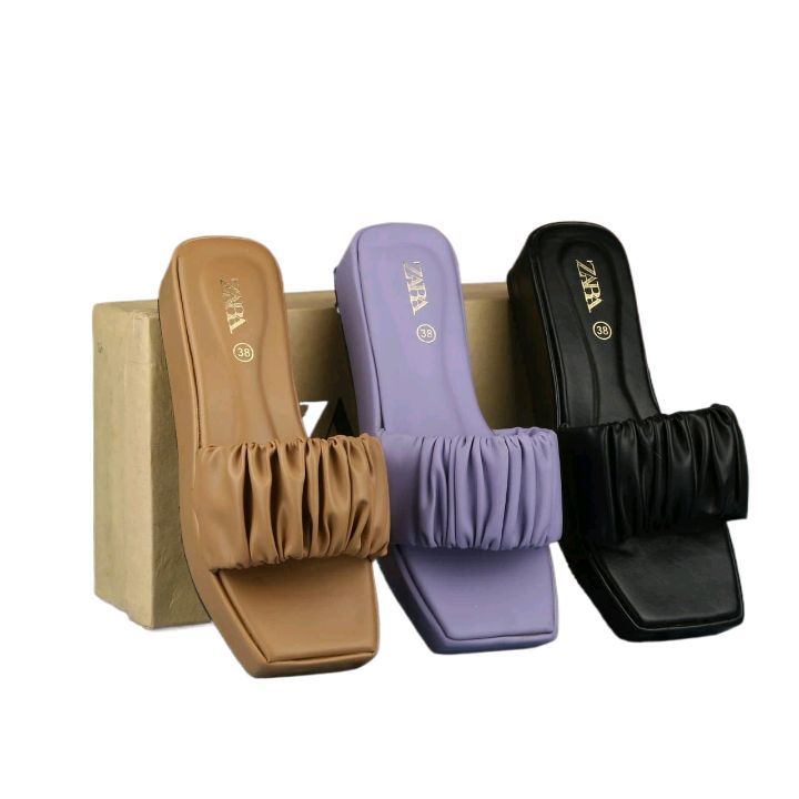 Wedge scrunchie sandil , in 4 colours for girls