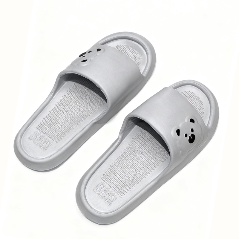 Summer Cartoon Bear Indoor Slippers for Women Lightweight Soft EVA Slides Woman Comfort Home Bathroom Non Slip Slippers