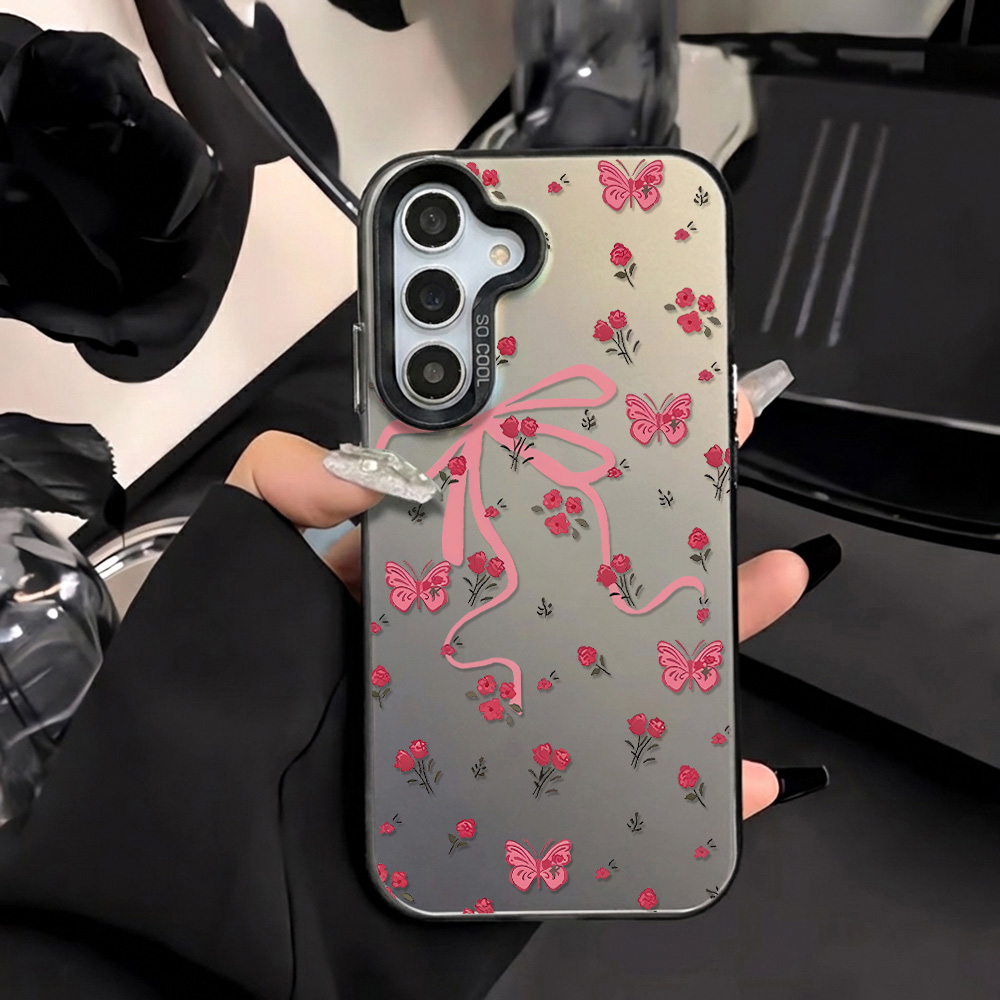 Hard IMD Cherry Case For  S26 Ultra S25 S24 FE A56 5G A17 A55 A54 A16 A15 A53 A52 A36 A35 A34 A33 A14 A13  S23 S22 Cover