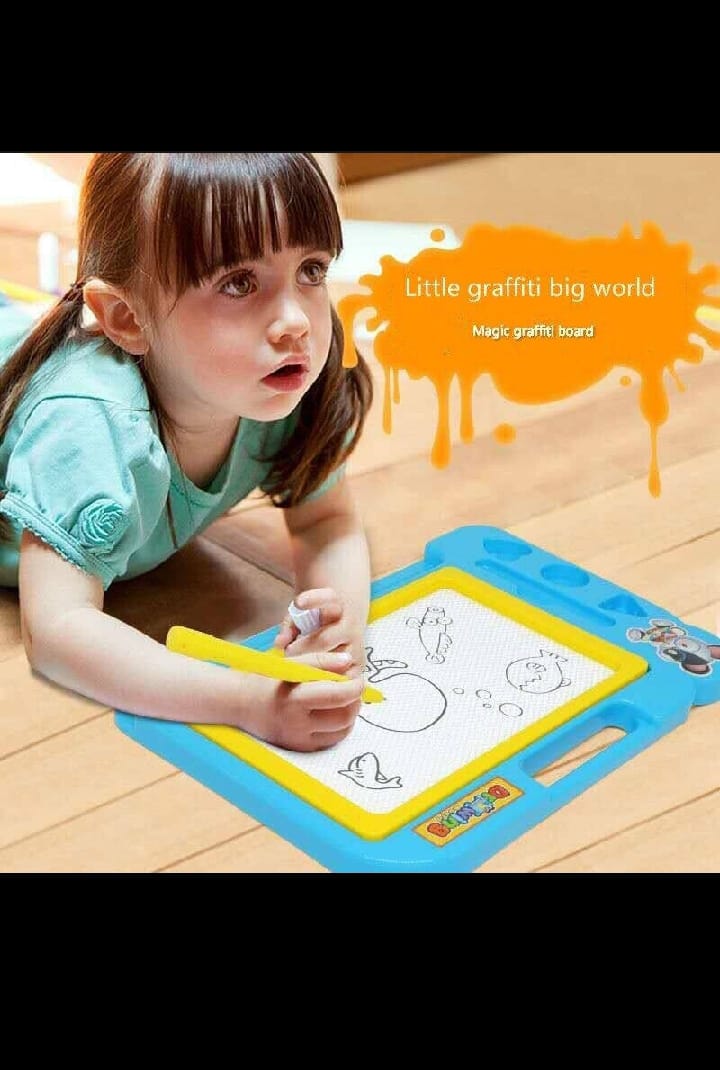 KARACHI TOY Magnetic Learning Drawing Board Erasable Doodle Board Educational Writing And Sketching Pad for Kids Travel Games Educational Toys