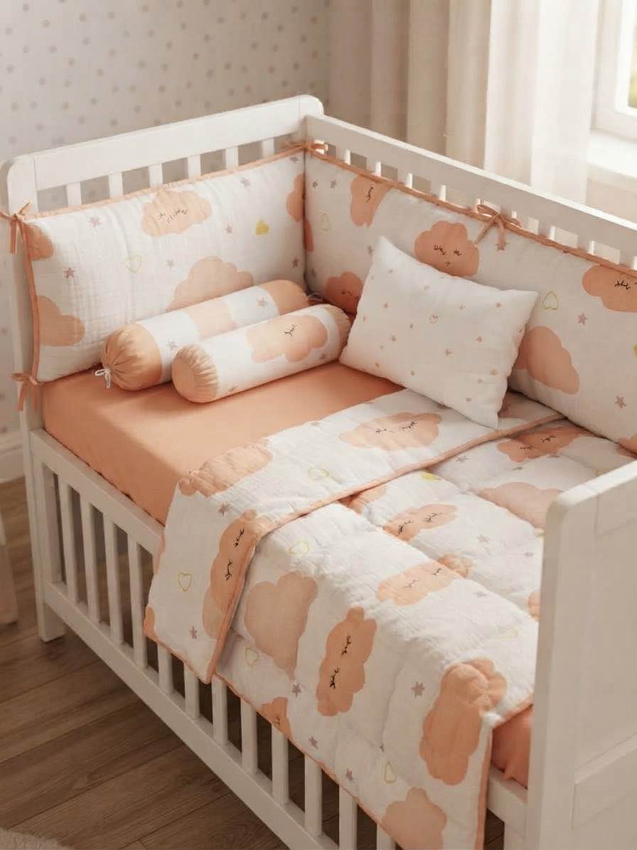BABY COT SET- CRIB BEDDING FOR NEW BORN